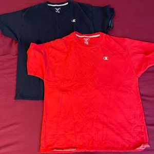Champion shirt 2 pack (Red and Blue)